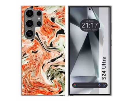 Funda Silicona para Samsung Galaxy S24 Ultra 5G diseño Mármol 12 Dibujos TUMUNDOSMARTPHONE