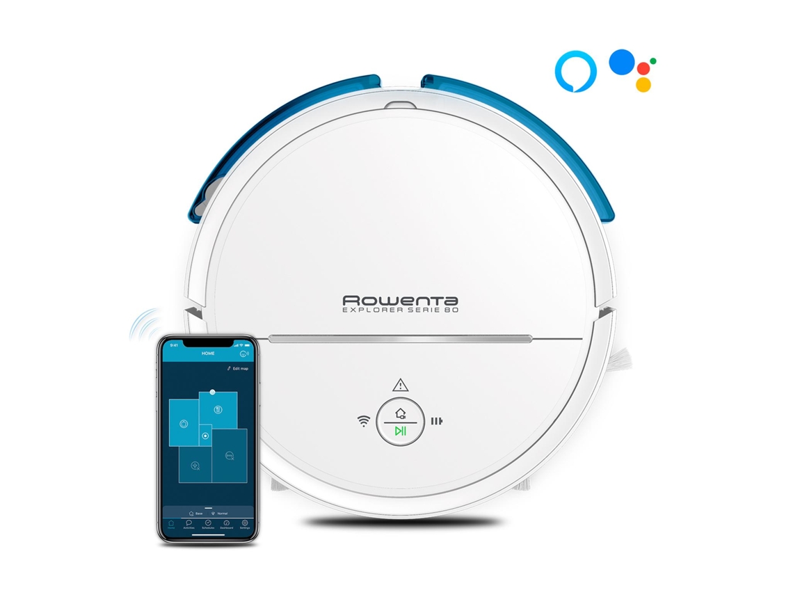 Robot Aspirador Rowenta Explorer Rr7747 0,7 L Sin Bolsa Blanco