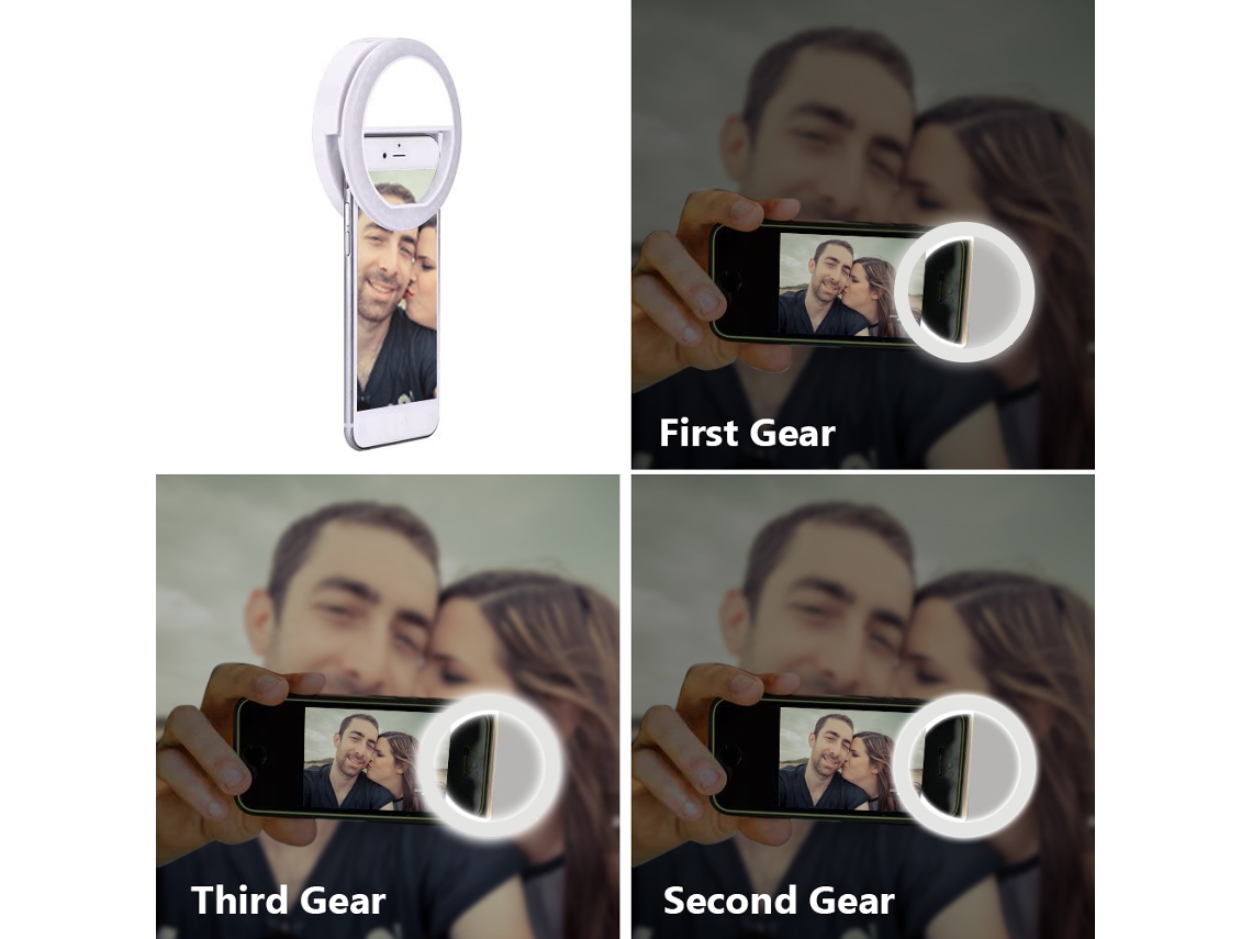 Rebe-luz Anular Led Para Selfie Luz De Relleno Mejoradora De Selfies Para Teléfonos Fotografía