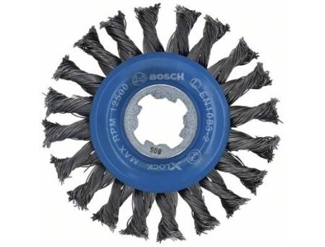 Rueda de Alambre BOSCH de Arame en Disco Anudado X-Lock - Acero 115