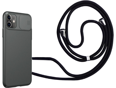 Funda iPhone 11 Camshield con Collar Negro
