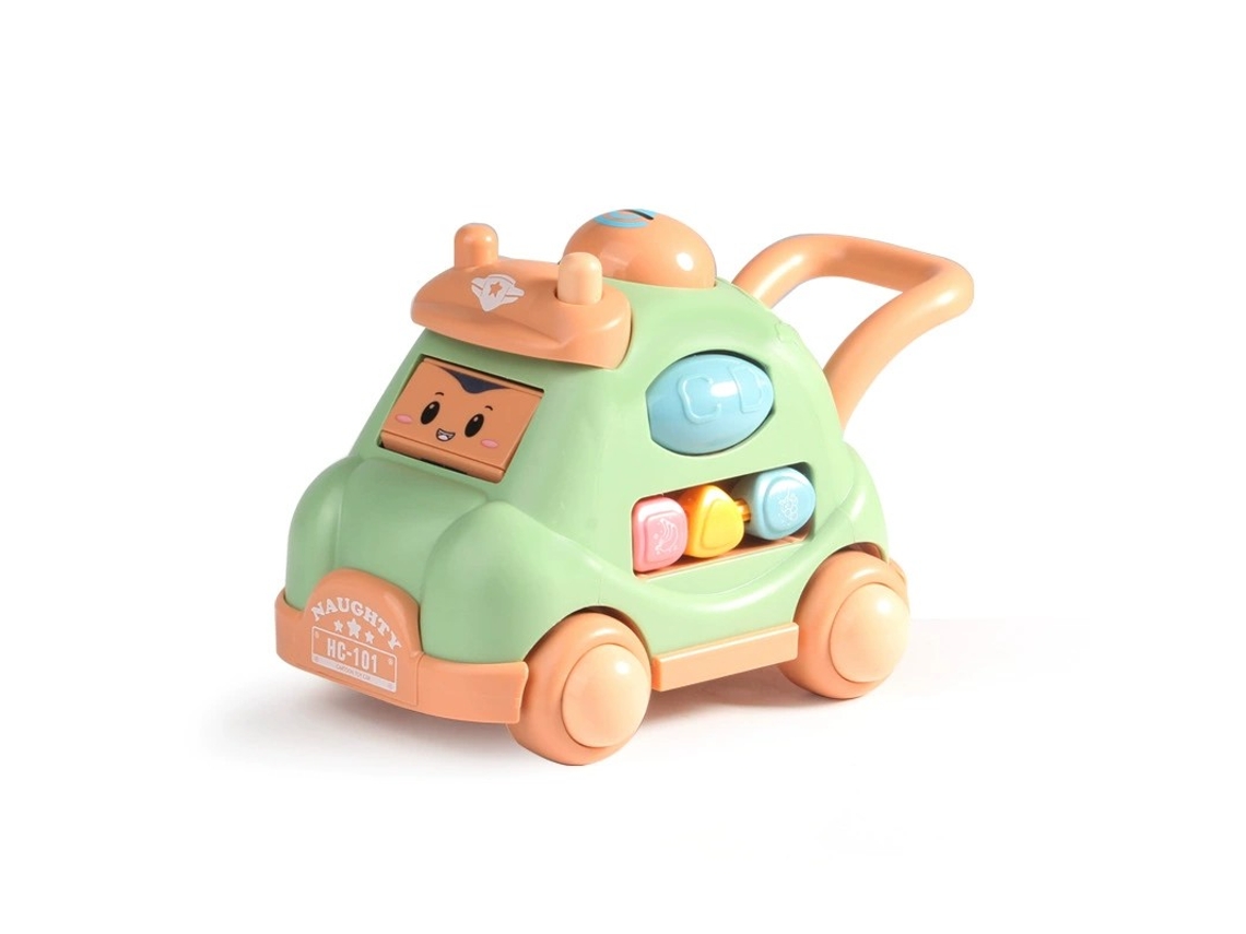 Andador de arrastre para bebés con música y luces para aprender a gatear y caminar Mdug (verde)