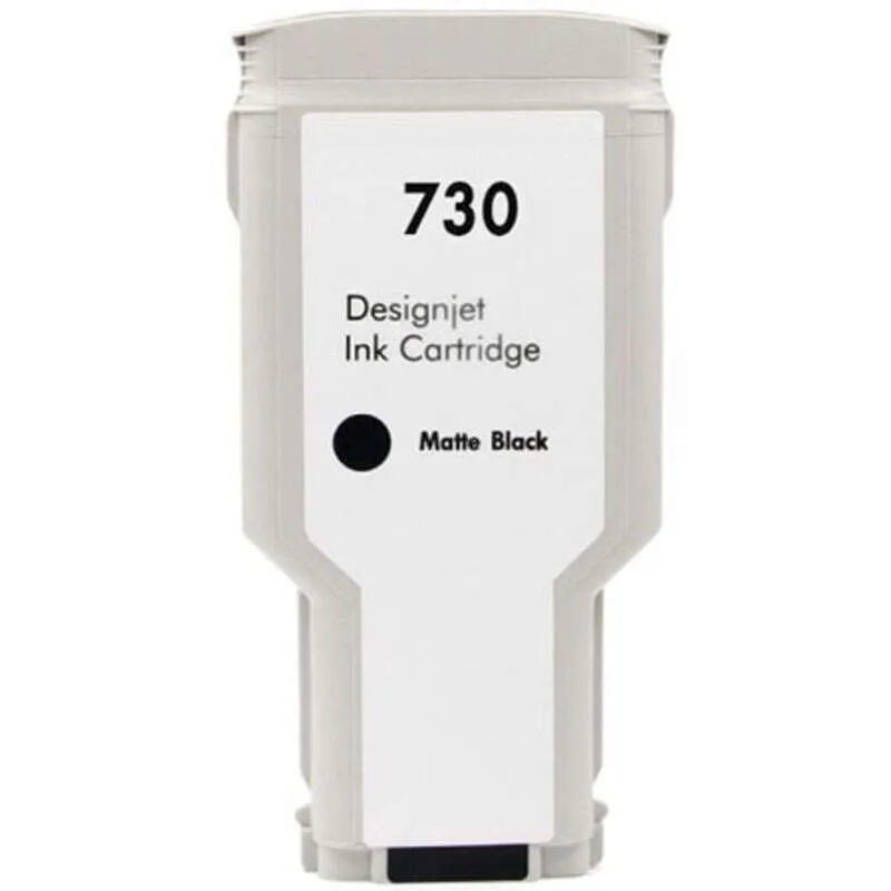 HP 730 Negro Mate Cartucho de Tinta Generico Reemplaza P2V71A/P2V65A