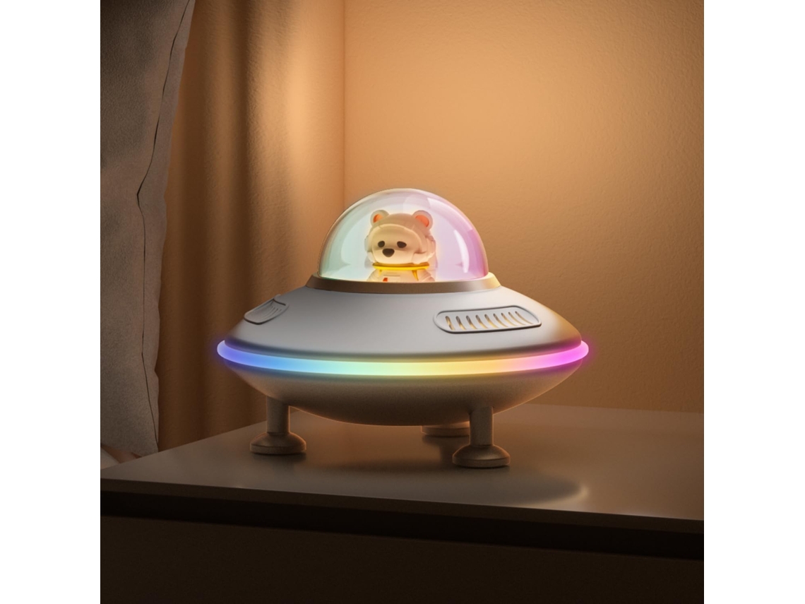 Altavoz Bluetooth 5.4 Plata Astronauta Con Luz, Inalámbrico, Decoración Dormitorio Adolescente, Regalo Kawaii/navidad