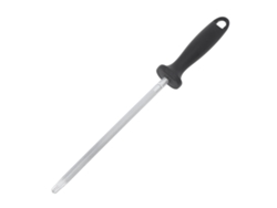Varilla De Afilado Profesional De Acero Al Carbono Para Cuchillos De Cocina Con Mango Ergonómico De Plástico.