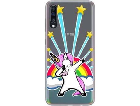 Carcasa Samsung Galaxy A70 TUMUNDOSMARTPHONE Unicornio Multicolor