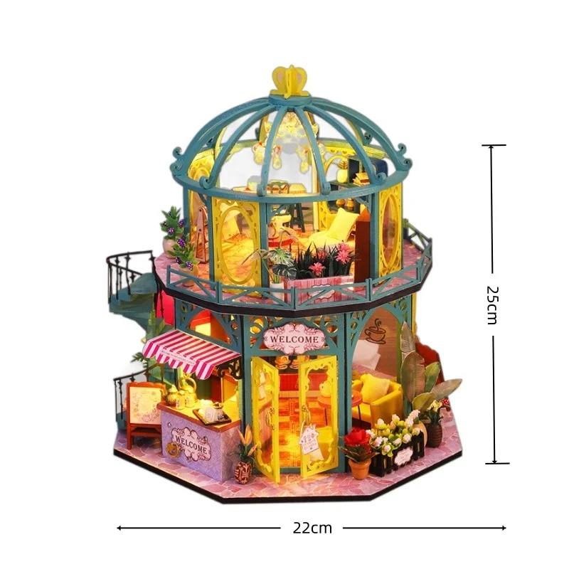 Cabaña De Lectura Floral Diy, Rincón De Lectura De Madera 3d
