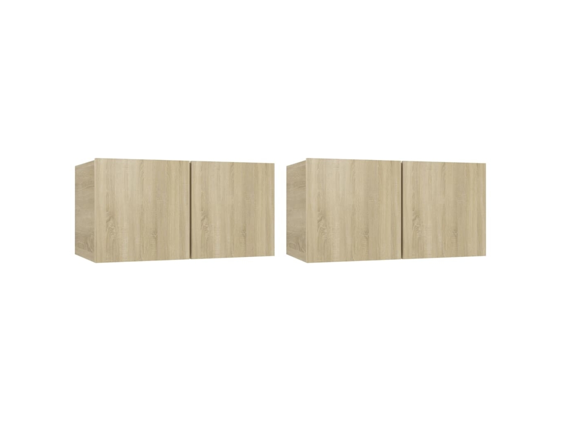 Conjunto de TV de pared 2 piezas Roble Sonoma MAISON EXCLUSIVE (60x30x30 cm)