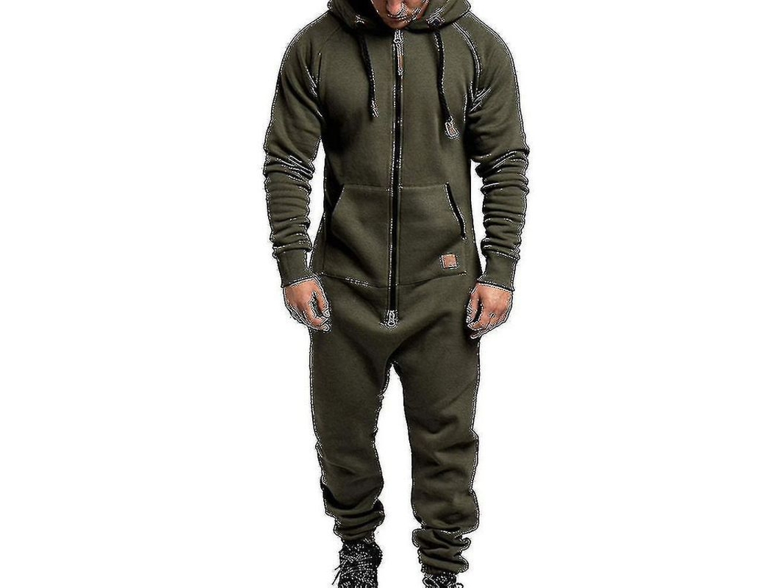 2026-mono Con Capucha De Cremallera Para Hombre, Traje De Invierno Casual De Mezcla De Algodón