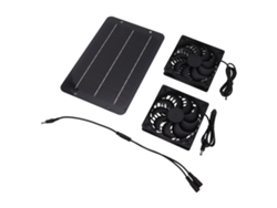 Kit de ventilador solar de 10 W para gallineros y huertos.