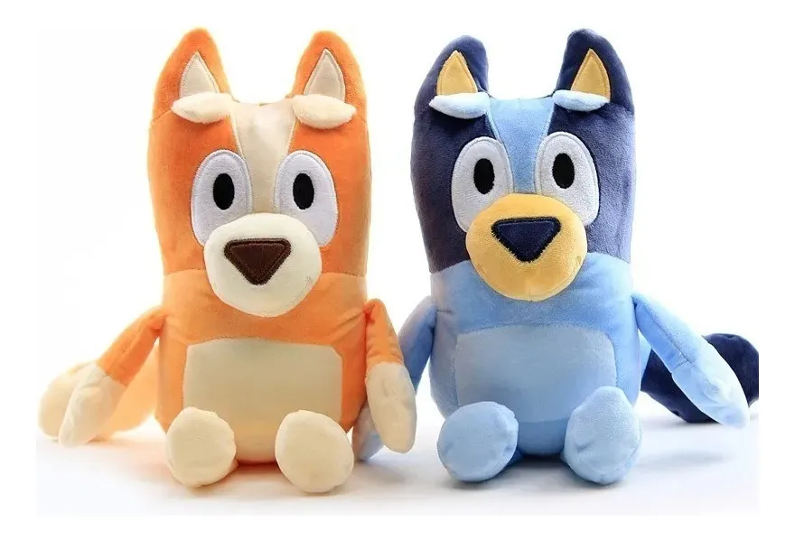 Boneco De Pelúcia Bluey E Bingo Para Crianças, 2 Peças Coloridasvayotoy