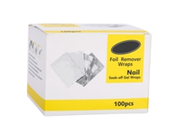 100pcs Envelopes De Alumínio Com Algodão Para Remoção De Esmalte Gel Profissional Soak Off
