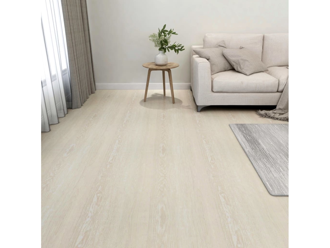 Lamas Para Suelo Autoadhesivas 55 Uds Pvc Beige 5,11 M²
