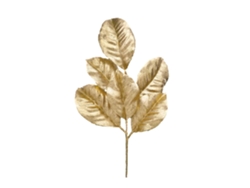 Rama de flor de magnolia Albi 48 cm dorada
