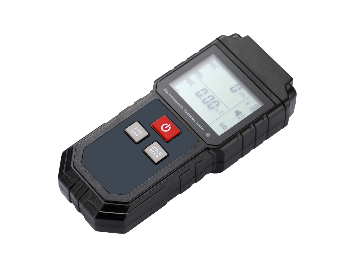 Probador De Radiación Electromagnética Portátil Con Alarma Sonora Y Visual, Pantalla Lcd Digital, Probador De Campos Eléctricos Y Magnéticos.