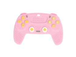 Chupete De Silicona Suave Con Forma De Mando De Videojuegos Para Bebés Con Botones Surtidos - Rosa