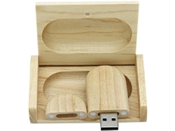 Memoria Usb 2.0 De Madera De Arce Con Estuche De Madera, Memoria Usb (2.0/8 Gb)