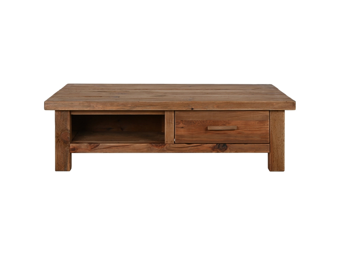 Mesa Centro Madera Reciclada Pino 130x90x38cm