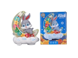 Dan26-coche De Juguete Animal Luna Con Luces Coloridas Y Música Interesante, Ruedas Universales Y Diseño Cartoon Para Niños