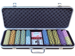Juego de póker DLX 500 Clay Chips 13.5gr Valuie