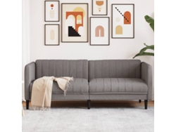 Sofá De 3 Plazas Tela Gris Taupe