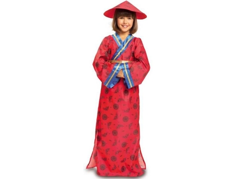 Disfraz de Niña DISFRAZZES China Rojo (Talla: 7 a 9 años)