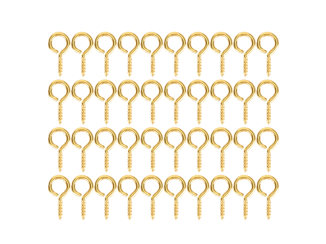 200 Piezas De Pasadores De Ojo De Tornillo Plateados Y Dorados Para Accesorios De Joyería Diy De 5x12 Mm