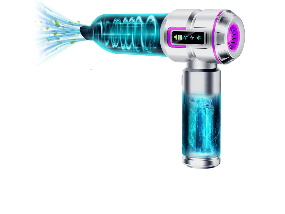 Aspiradora De Coche 9 En 1, Portátil, Inalámbrica, Con Luz Led, Para Coche, Hogar, Pelo De Mascotas, Teclado (morado)