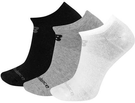 Calcetines para Hombre NEW BALANCE No Show Cotton 3 Pares Multicolor para Corrida (EU 35 - 38)