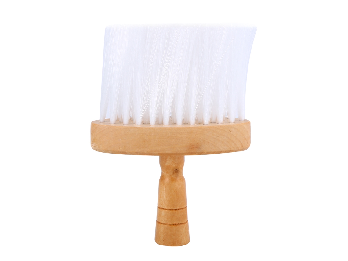 1pc Cepillo Suave Para Cuello Cepillo De Pelo Manejo De Madera Herramienta Para Barberos Peluqueros