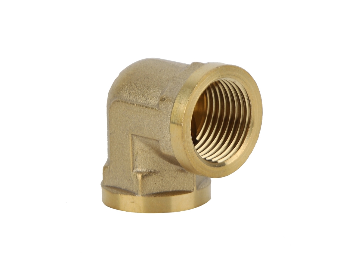 Adaptador de codo de latón con rosca hembra G1/2 (5 unidades)