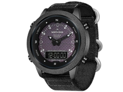 Reloj deportivo luminoso North Edge Evoque Solar, resistente al agua y con correa de nailon Hengrongshen