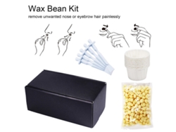 Kit De Cera Para Depilar Pelos Nasais E Sobrancelhas Com Palitos Aplicadores E Vainas De Cera