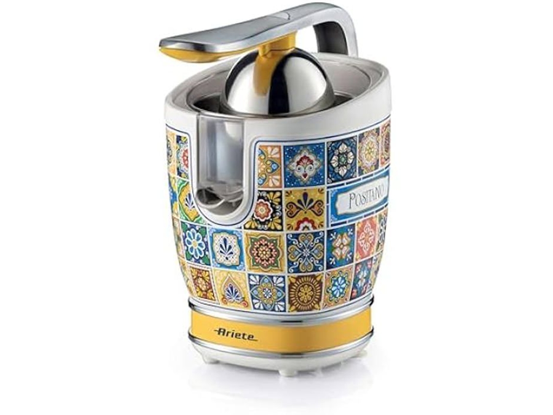 Exprimidor de frutas eléctrico Ariete 413 Positano con palanca y 2 conos, motor silencioso