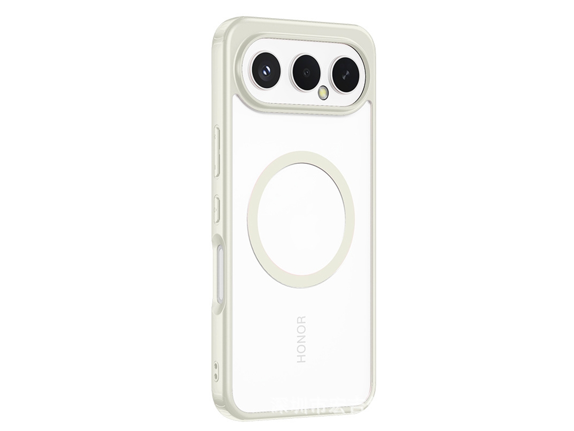 Adequado Para Capas De Celular Huawei, Evitando Quedas.bege-cinza - Fixação Magnética - Honor Magic 5 Pro