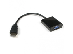 Adaptador Hdmi Con Vga Y Conector De 3,5 Mm - 15 Cm, Negro. Alta Resolución 4k Para Uso En Oficina, Portátil, Tv, Monitor Y Videojuegos.