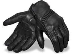 Guantes De Cuero Para Motocicleta Para Hombre: 100 % Piel De Vacuno, Transpirables, Aptos Para Pantallas Táctiles (negros)