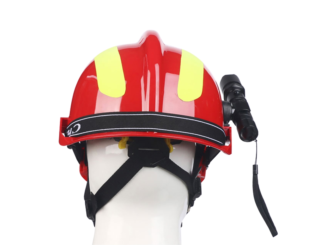 Casco De Rescate De Emergencia Para Bomberos Casco Protector Anti-impacto Resistente Al Calor Con Linterna Y Gafas