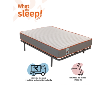 Funk WHAT THE SLEEP Plataforma Gris Metal (90x190)