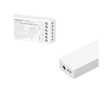 2 en 1 controlador de cinta monocromática bicolor 12/24V DC 2.4G WiFi Miboxer FUT035W