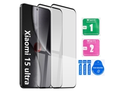 Protector Pantalla Cristal Templado Curvo Para Xiaomi 15 Ultra (2pcs), Película Protectora Pantalla Curva Con Toallitas Desechables