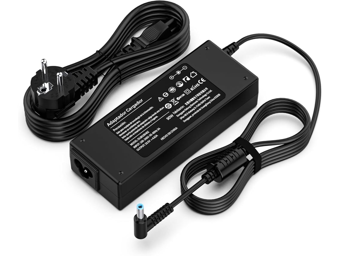 Cargador para portátil HP Pavilion X360 Stream 11 13 14 (90 W, 19,5 V, 4,62 A, adaptador de corriente de 4,5 x 3,0 mm, Gertiz)