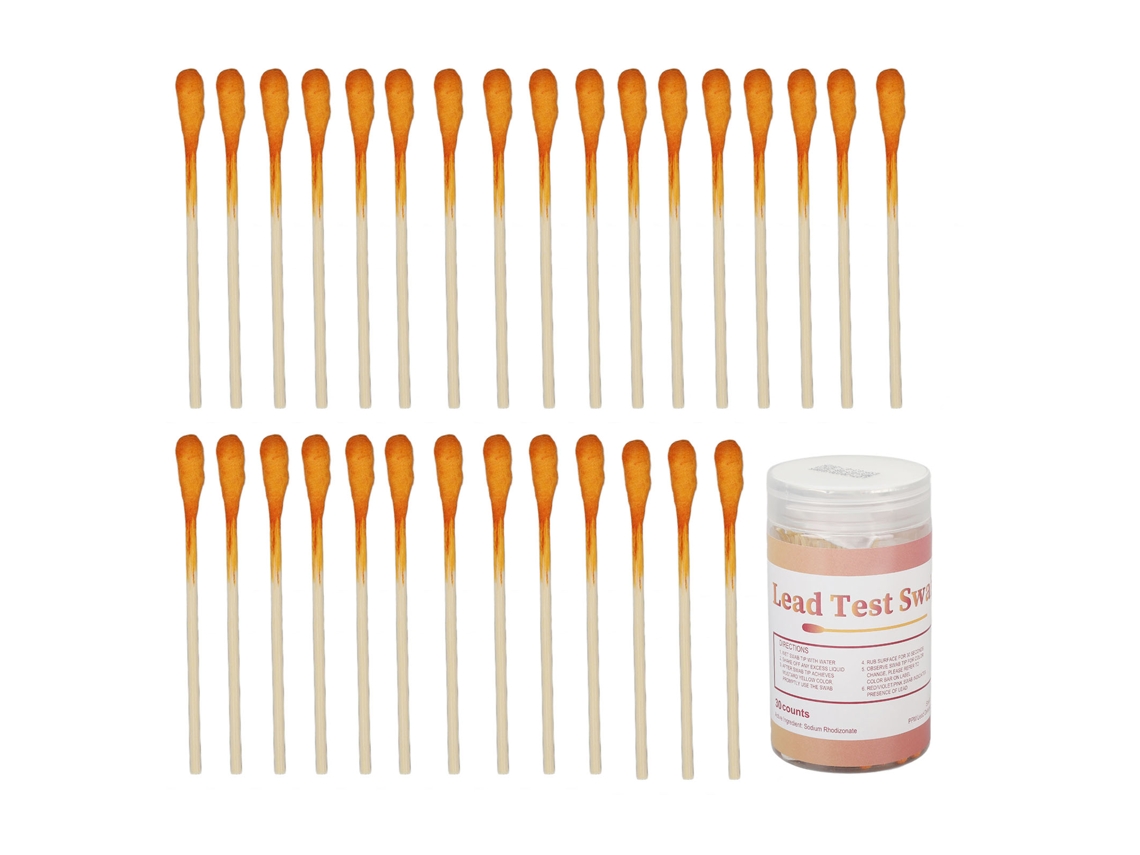 Kit de prueba de pintura (30 unidades) Hisopos de alta precisión para superficies pintadas, cerámica, metales y madera.