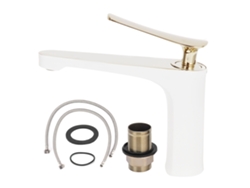 Grifo que mezcla agua caliente y fría - Lavabo moderno