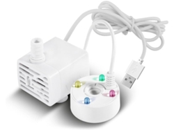 Humidificador ultrasónico atomizador de aire de 5 V con LED, mini pulverizador USB, blanco, chrui
