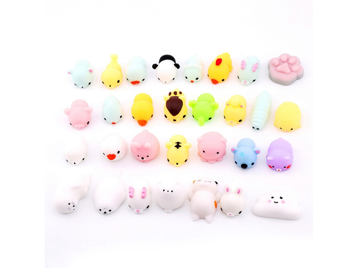 Dan26-juguetes Anti-estrés Divertidos Y Lindos Animales Suaves Pequeños Para Niños Y Adultos 50pcs (mezclados)