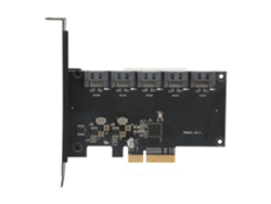 Tarjeta Adaptadora De Controlador Pcie De Puerto Múltiple Pcie 4x A 5 Puertos Sata3.0 6gbps