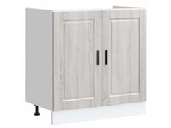 Maison Exclusive - Mueble Bajo Fregadero porto Gris Sonoma madera Diseñada