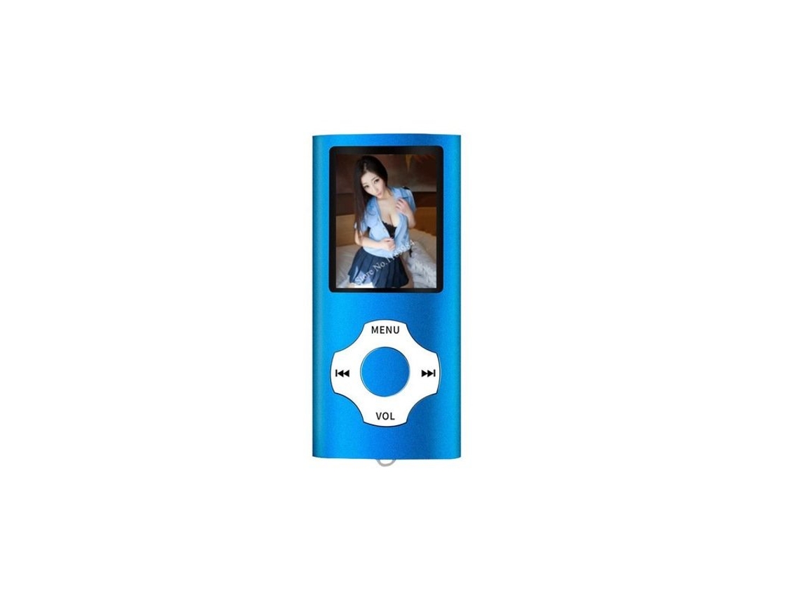 Reproductor de MP3 Reproductor portátil Bluetooth Mp4 Reproducción de música Estéreo Fm Grabadora de radio externa Azul CUICH