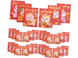 120 Sobres Rojos Para El Año Nuevo Chino Del Caballo (hong Bao) Con Diseño Zodiacal Para Bodas Y